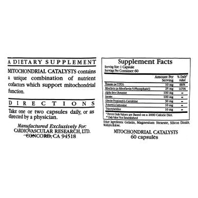 Ecological Formulas Mitochondrial Catalysts 60 Capsules
