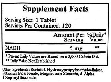 Ecological Formulas/Cardiovascular Research NADH 5mg