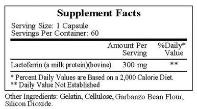 Ecological Formulas/Cardiovascular Research Lactoferrin 300mg