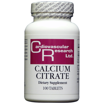 Ecological Formulas Calcium Citrate 165 mg 100 tabs