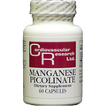 Ecological Formulas Manganese Picolinate 20 mg 60 capsules