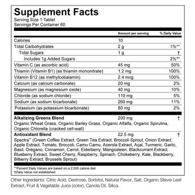 Amazing Grass Effervescent Tablets, Green Superfood Hydration Water Flavoring Tablet, Electrolyte, Vitamins and One Serving of Greens, Watermelon Lime Flavor, 10 Count