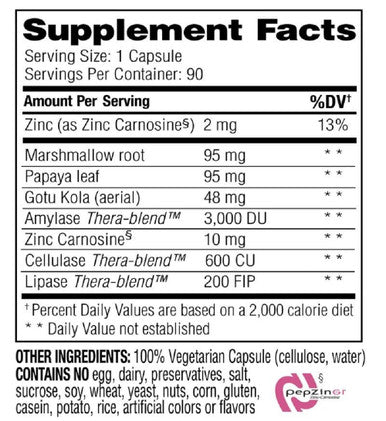 Enzyme Science Acid Calm 90 Capsules