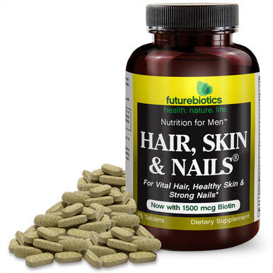 Futurebiotics Hair, Skin & Nails, Nutrition for Men, Tablets 75 ea