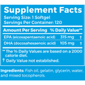 BodyBio Fish Oil 120 softgels