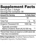 Flax Seed Oil 1000 mg 90 softgels by Advanced Nutrition by Zahler