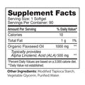 Flax Seed Oil 1000 mg 90 softgels by Advanced Nutrition by Zahler
