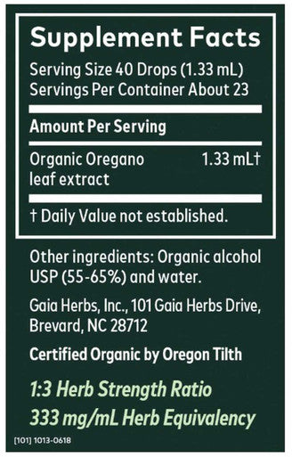 Gaia Herbs Oregano Leaf