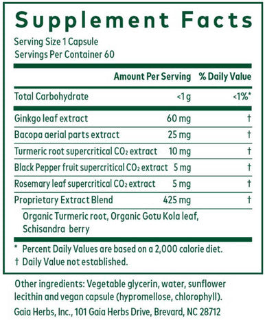 Gaia Herbs Professional Solutions Curcuma NF-kB Memory