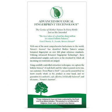 Nature's Answer Gotu Kola Herb Supplement Vegetarian Capsules 90 Capsules
