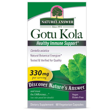 Nature's Answer Gotu Kola Herb Std 60 ct