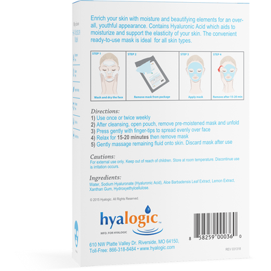 HA Moisture Mask 4 pack by Hyalogic