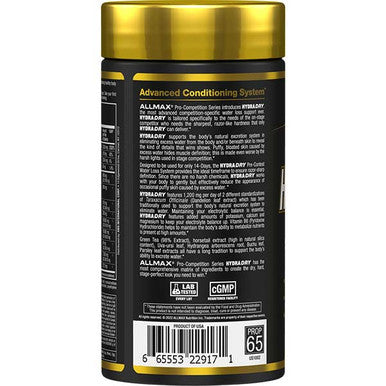 Allmax Nutrition Hydradry Pre-Contest Water Loss System 84 Tablets