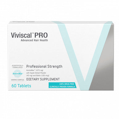 Viviscal PRO Hair Growth Supplement for Men & Women Supports Thinning Hair Promotes Thickness & Fullness with Marine Complex Iron Zinc & Vitamin C 60 Tablets