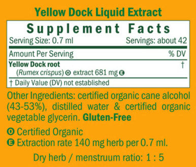 Herb Pharm Yellow Dock 1oz