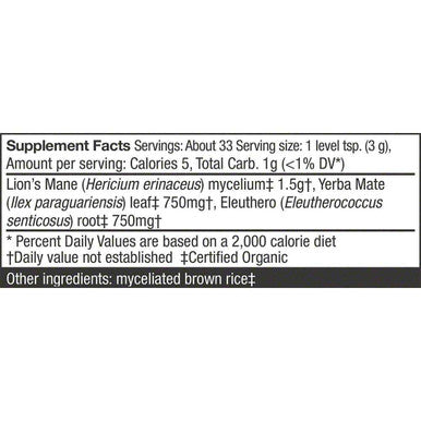 Host Defense MycoBotanicals Brain Energy Powder