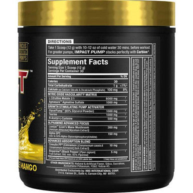 Allmax Nutrition Impact Pump 30 Servings Unflavored