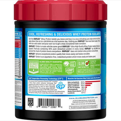 Allmax Nutrition Isoflex Chiller 1 Lb Citrus Peach Sensation