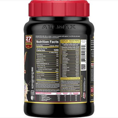 Allmax Nutrition Isoflex: 100% Pure Whey Protein Isolate Powder 2 Lb Birthday Cake