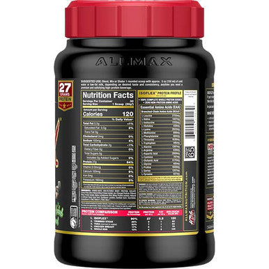 Allmax Nutrition Isoflex: 100% Pure Whey Protein Isolate Powder 2 Lb Peppermint Bark