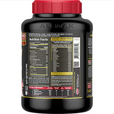 Allmax Nutrition Isoflex: 100% Pure Whey Protein Isolate Powder 5 Lb Strawberry