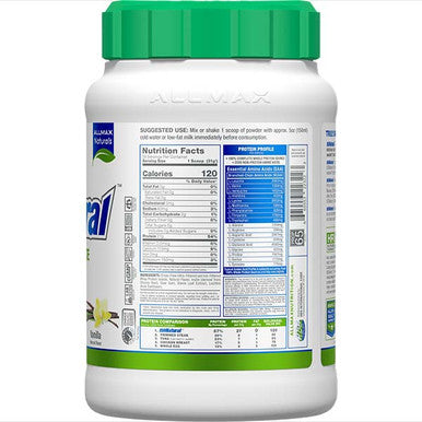 Allmax Nutrition Isonatural Natural Pure Whey Protein Isolate Powder 2 Lb Flavour Vanilla