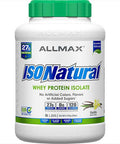 ALLMAX Nutrition Isonatural Whey Protein Isolate, Vanilla, 5 lbs