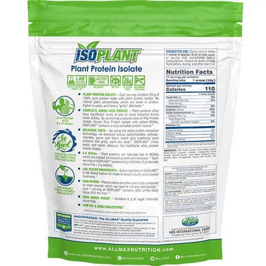 Allmax Nutrition Isoplant Plant Protein Isolate 600 G Flavour Vanilla