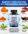 Zoyava Sightshield Advanced Lutein And Zeaxanthin Supplements - 8000 Mg Power Blend