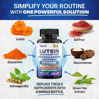Zoyava Sightshield Advanced Lutein And Zeaxanthin Supplements - 8000 Mg Power Blend