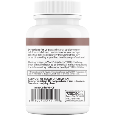 InjuRecov Trifecta 60 tabs by Vinco