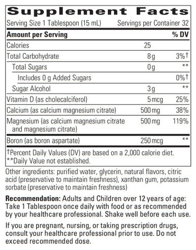 Integrative Therapeutics Liquid Calcium Magnesium 1:1 16 oz Liquid