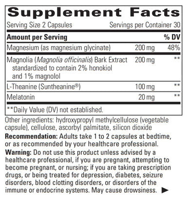 Integrative Therapeutics Prothrivers Wellness Sleep 60 Veg Capsules