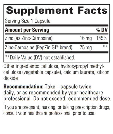 Integrative Therapeutics Zinc-Carnosine