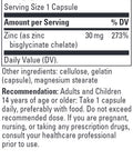 Integrative Therapeutics Zinc Chelate