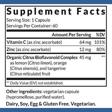 InterPlexus Zinc Plus 60 Capsules