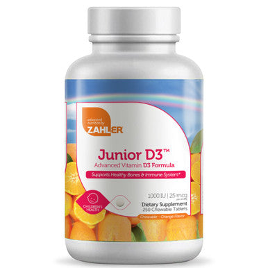 Zahler's Junior D3 Childrens Health 120 Chewable Tablets