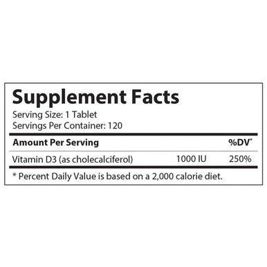 Junior D3 Chewable 120 tabs by Advanced Nutrition by Zahler