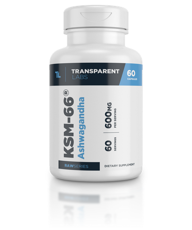 Transparent Labs KSM-66 Ashwagandha 60 Capsules