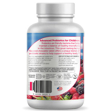 Zahler's Kidophilus Plus Childrens Health 180 Chewable Tablets