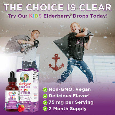 MaryRuth Organics Organic Kids Elderberry Liquid Drops (1 oz)