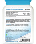 Kids Vitamin D3 600iu Chewable 90 Tablets (V). Sugar Free. Natural Orange Flavour. Made by Health4All Kids