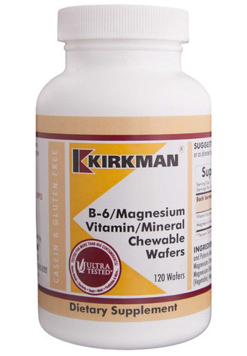 Kirkman B-6/Magnesium Vitamin/Mineral Chewable 120 Wafers