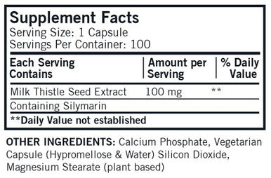Kirkman Milk Thistle 100 mg