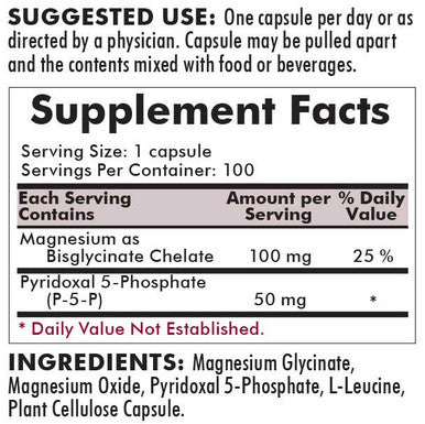 Kirkman P-5-P with Magnesium Bisglycinate 100 Capsules