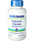Life Extension Calcium Citrate with Vit D 200 vegcaps