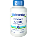 Life Extension Calcium Citrate with Vit D 200 vegcaps