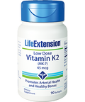 Life Extension Low Dose Vitamin K2 45 mcg 90 gels
