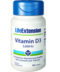 Life Extension Vitamin D3 5000 IU 60 softgels