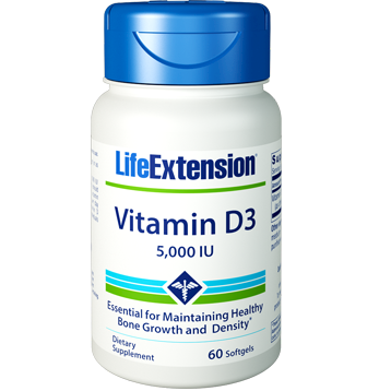 Life Extension Vitamin D3 5000 IU 60 softgels